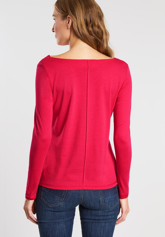Waterfall neck line solid