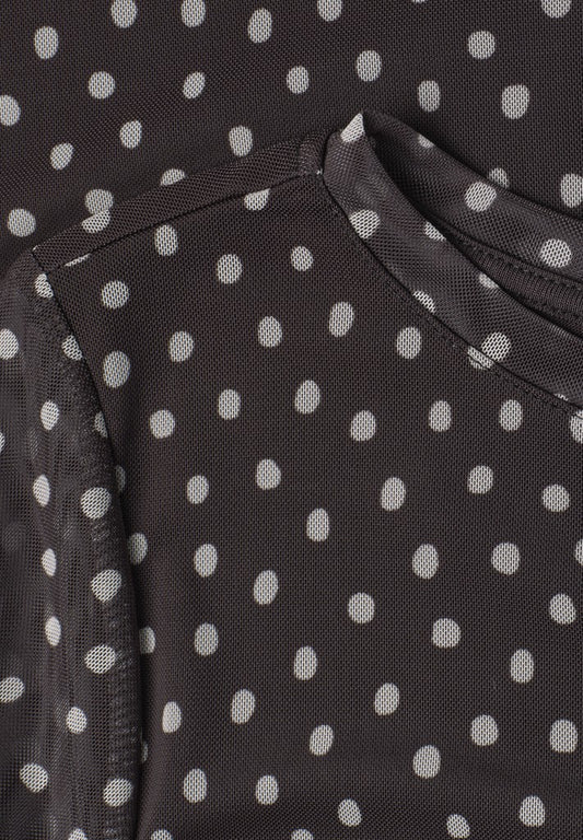LTD QR printed mesh shirt w.3/