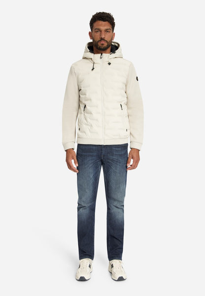 Jacket Short Fit Sealed Hooded Knitted Mix
