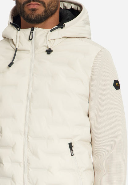 Jacket Short Fit Sealed Hooded Knitted Mix
