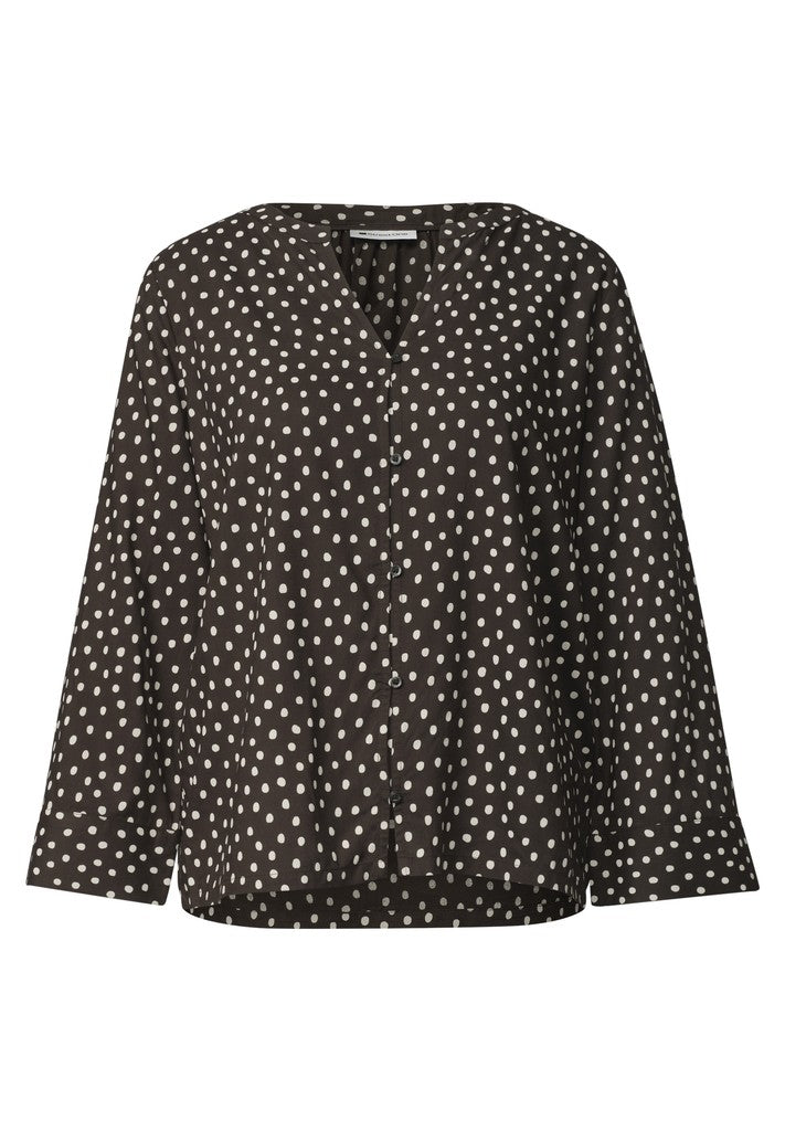 LTD QR Splitneck blouse w butt