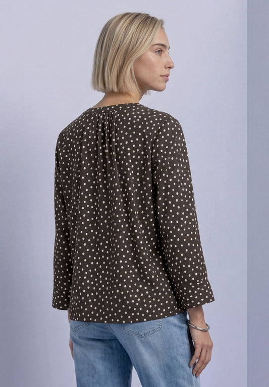 LTD QR Splitneck blouse w butt
