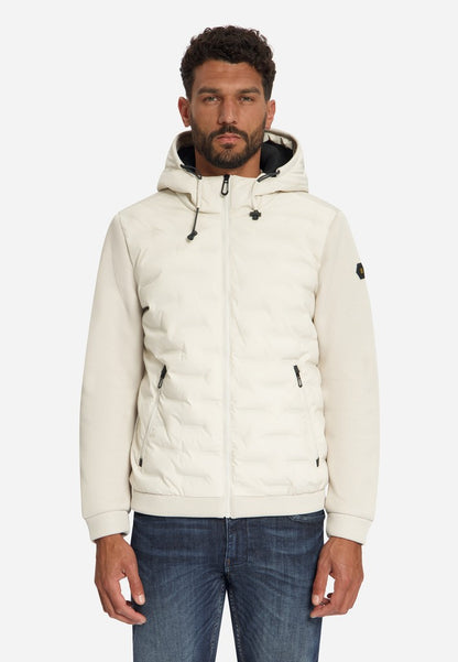 Jacket Short Fit Sealed Hooded Knitted Mix