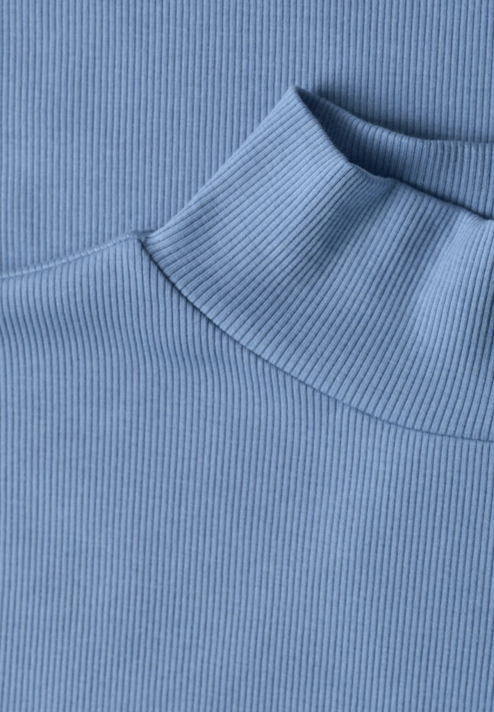 rib turtle neck shirt