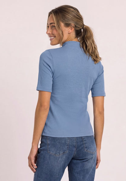 rib turtle neck shirt