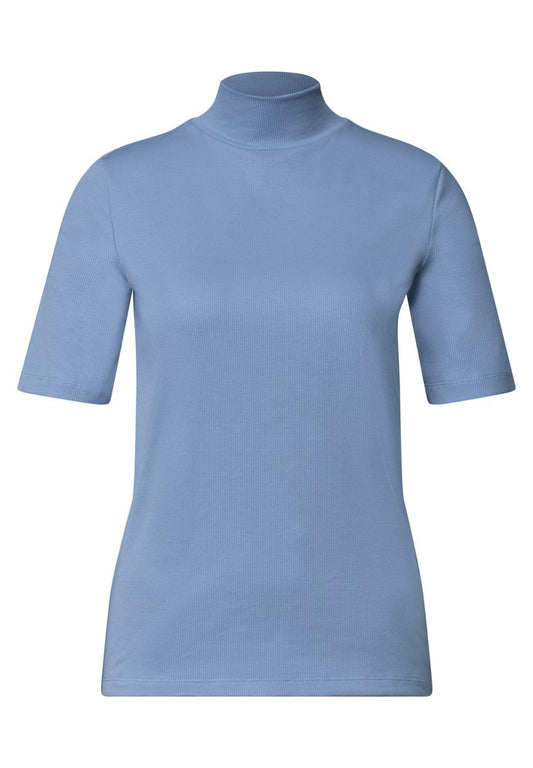 rib turtle neck shirt