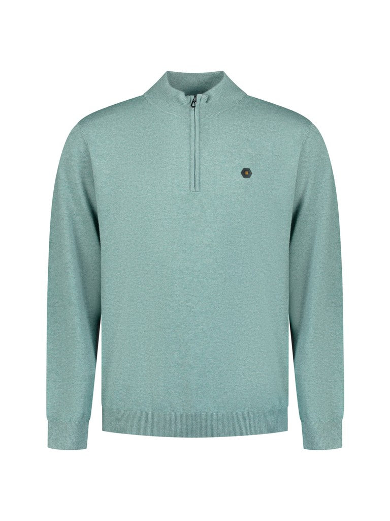 Pullover Half Zip Melange