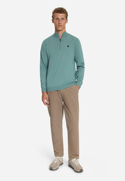 Pullover Half Zip Melange