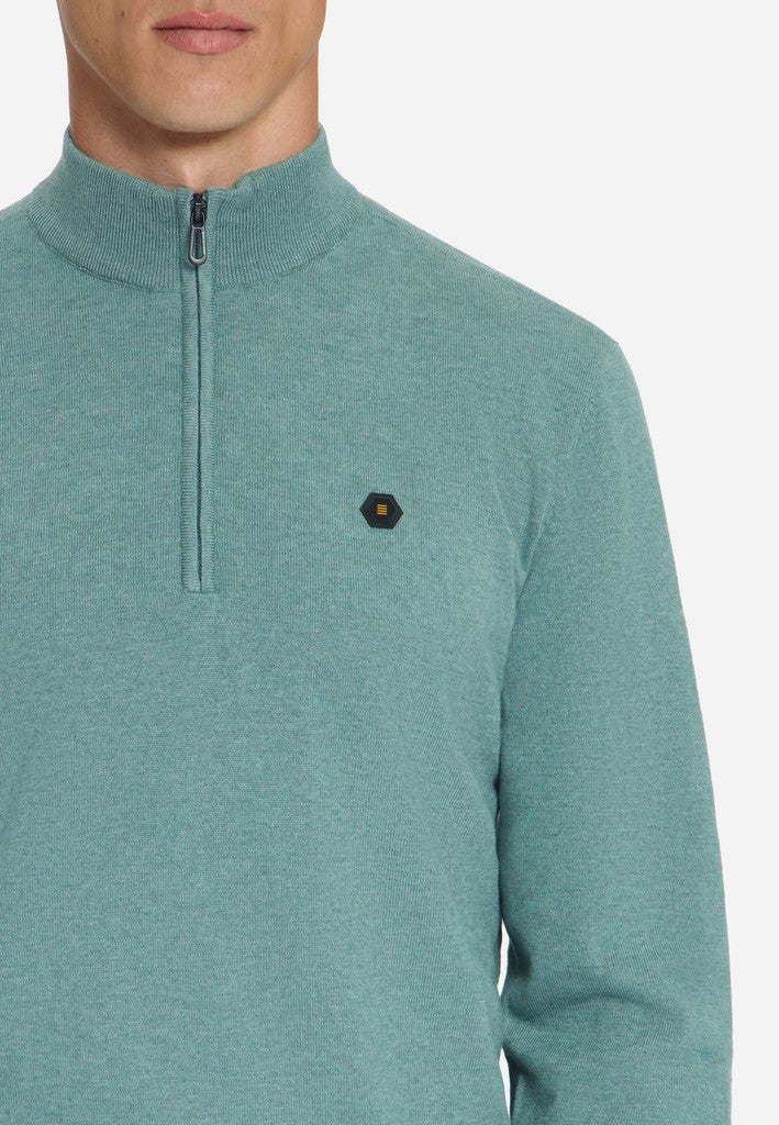 Pullover Half Zip Melange