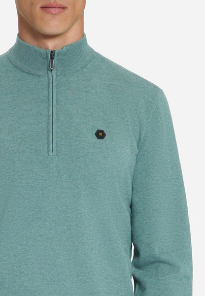 Pullover Half Zip Melange