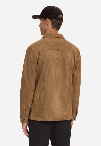 Overshirt Full Button Suede