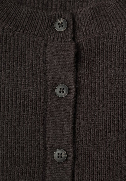 LTD QR_sleeveless cardigan rib