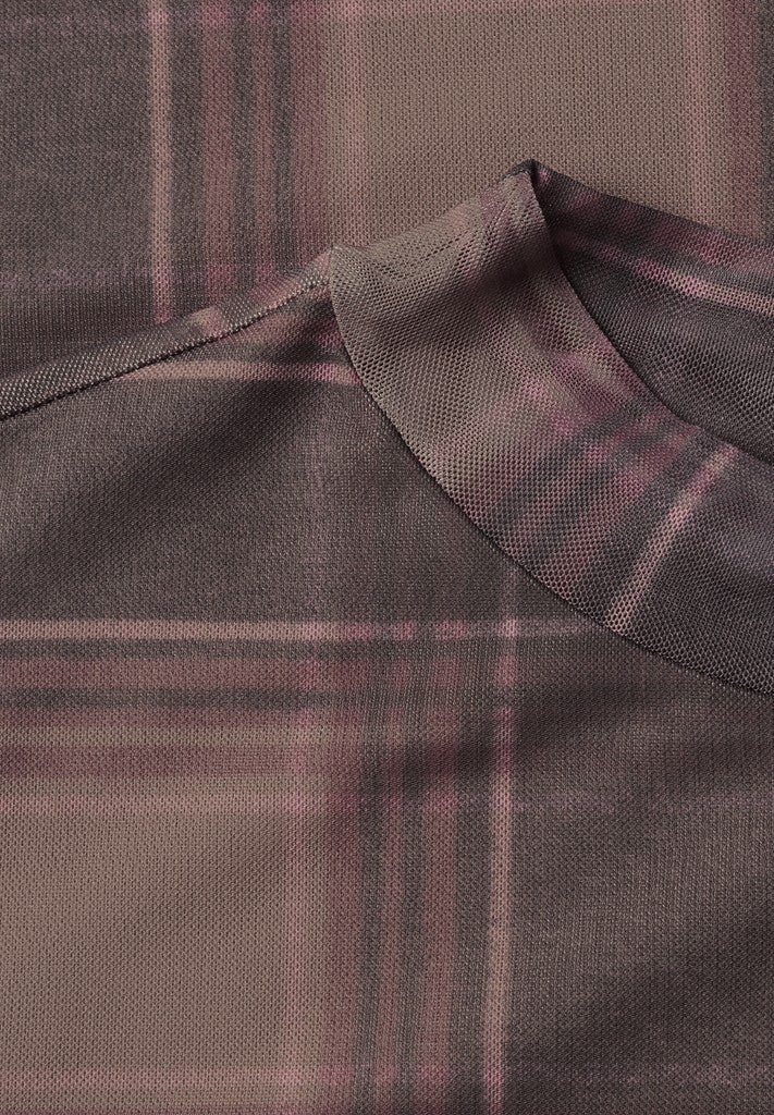 LTD QR printed mesh round neck