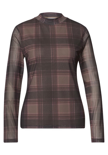 LTD QR printed mesh round neck