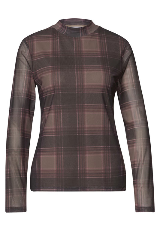 LTD QR printed mesh round neck