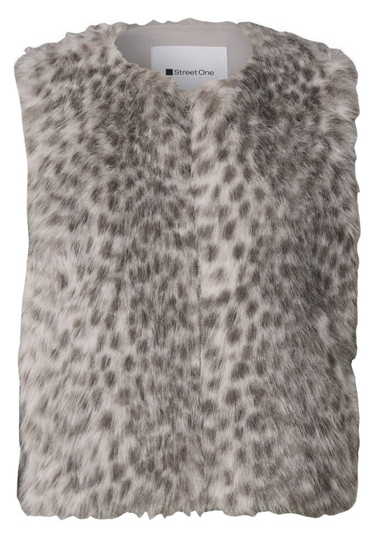 Fake Fur Vest w. AOP