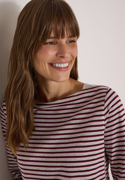 TOS Small Striped Boatneck Shi