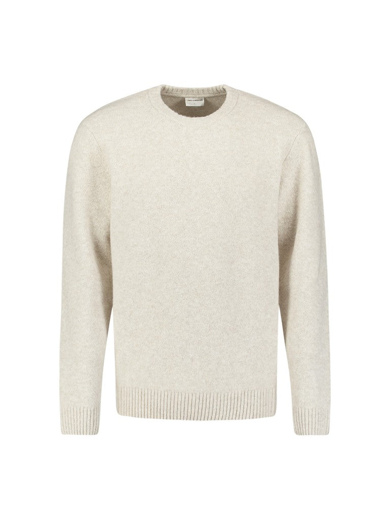 Pullover Crew Neck Melange Light Weight with Wool