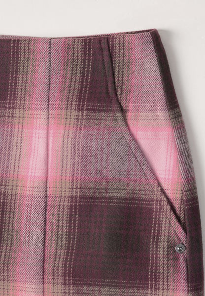 Fake Wool skirt_check