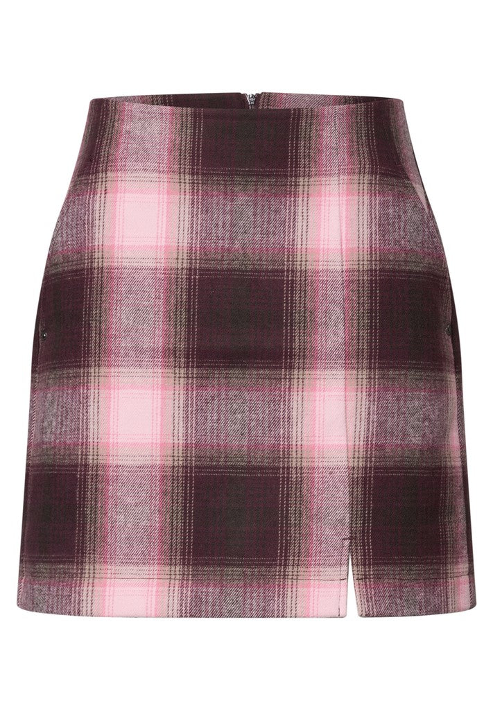 Fake Wool skirt_check
