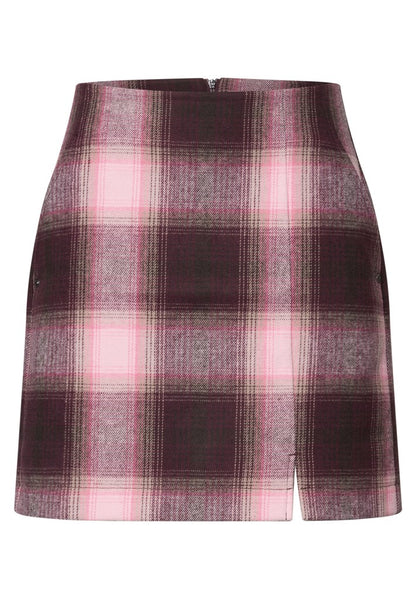 Fake Wool skirt_check