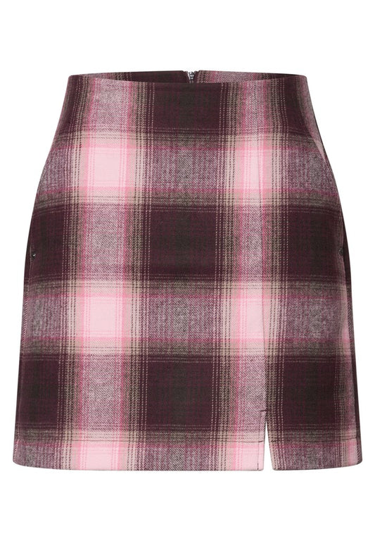 Fake Wool skirt_check