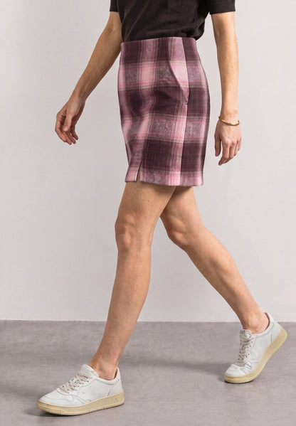 Fake Wool skirt_check