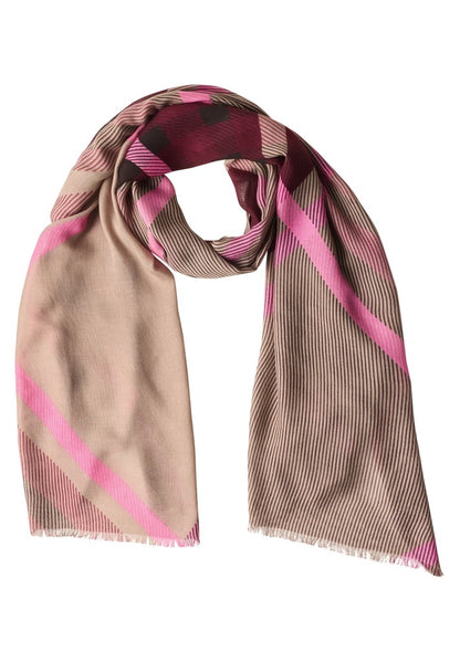 Printed Check Modal Longscarf