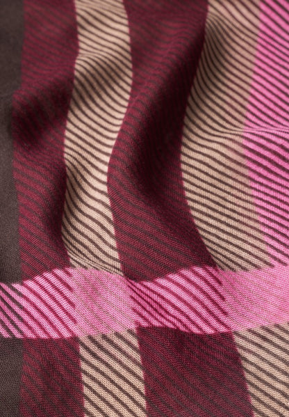 Printed Check Modal Longscarf