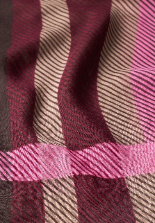 Printed Check Modal Longscarf