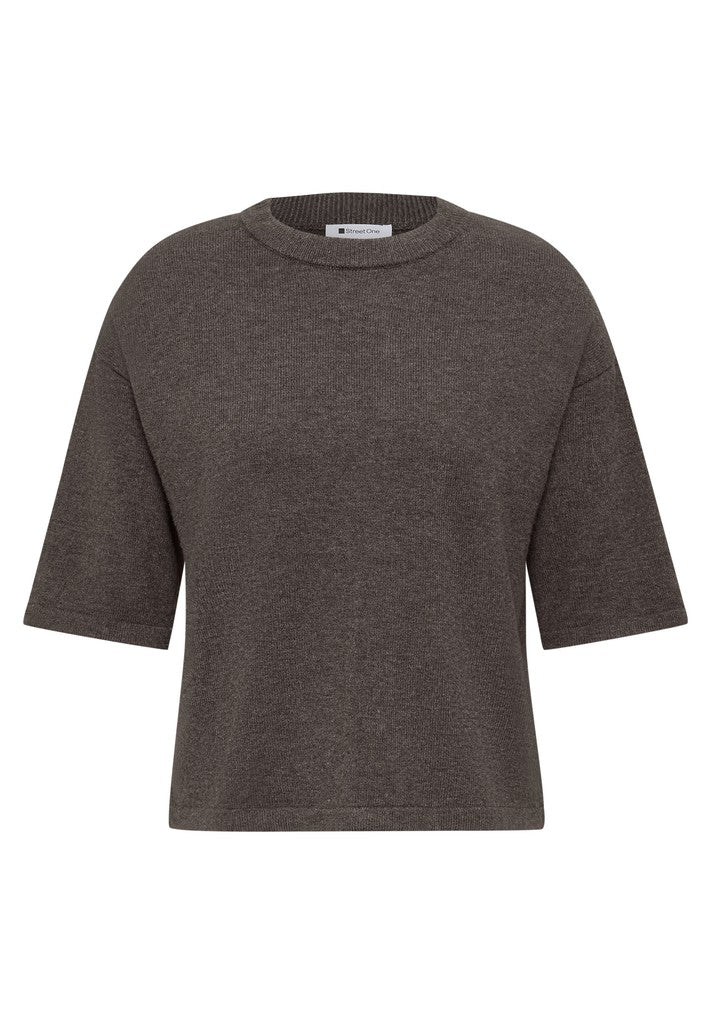 LTD_QR_3/4 sleeve basic sweate