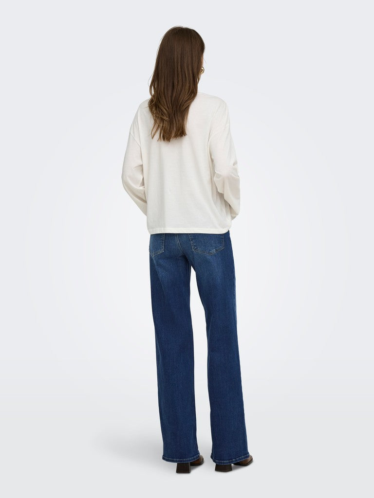 ONLMADISON BLUSH HW WIDE DNM DOT229
