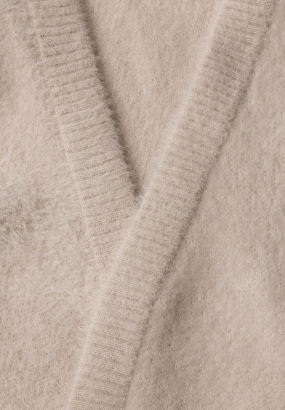 TOS open feather yarn vest