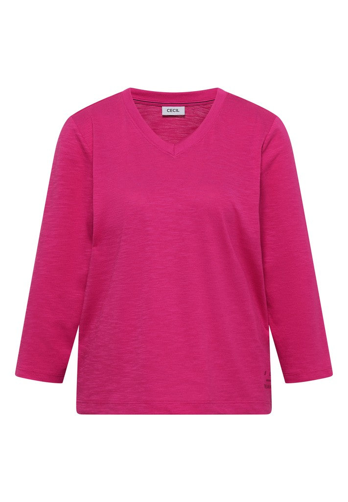 Rib V-Neck Shirt