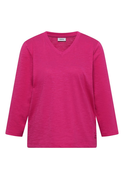 Rib V-Neck Shirt