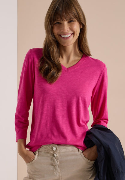Rib V-Neck Shirt