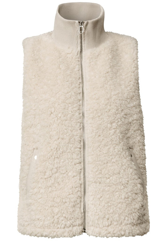 LTD QR Curly  Fake Fur Vest w.