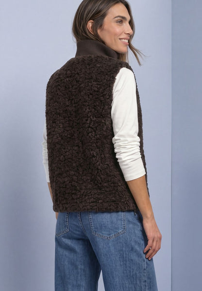 LTD QR Curly  Fake Fur Vest w.