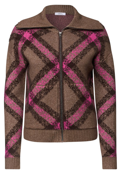 Cosy Featheryarn check cardiga
