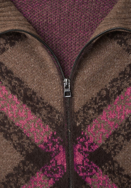 Cosy Featheryarn check cardiga