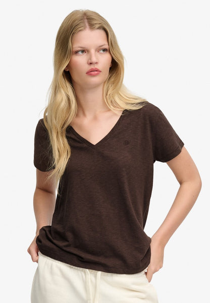 STUDIOS SLUB EMB VEE TEE