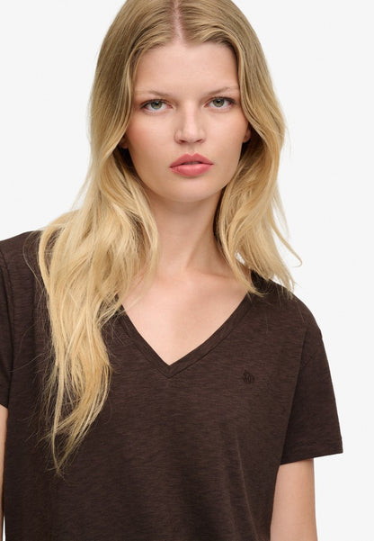 STUDIOS SLUB EMB VEE TEE