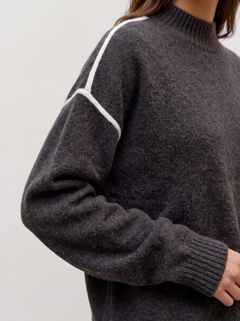 VMBOOM LS HIGHNECK PIPING PULLOVER