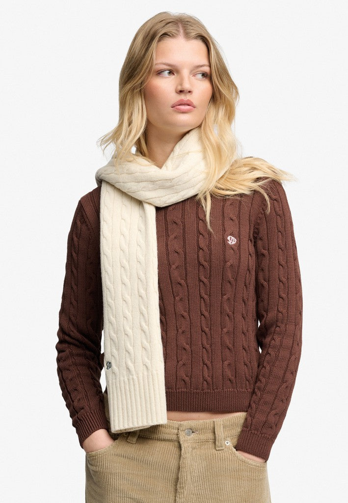 PREMIUM CABLE KNIT SCARF