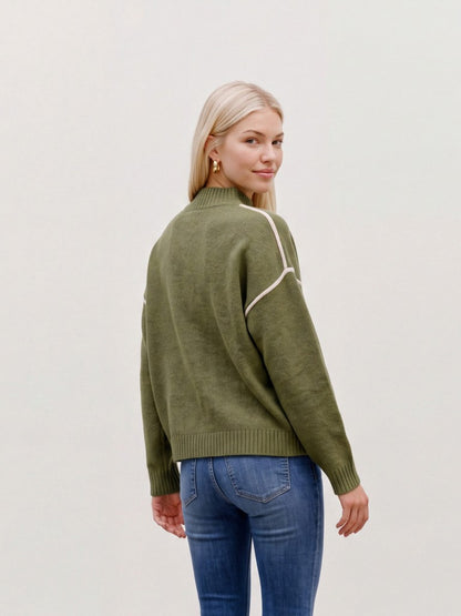 VMBOOM LS HIGHNECK PIPING PULLOVER