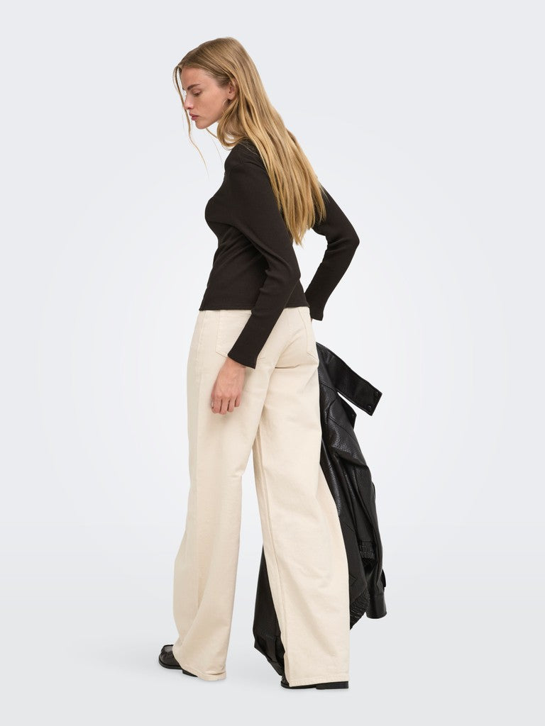 ONLSARA SHARAI L/S V-NECK TOP JRS N