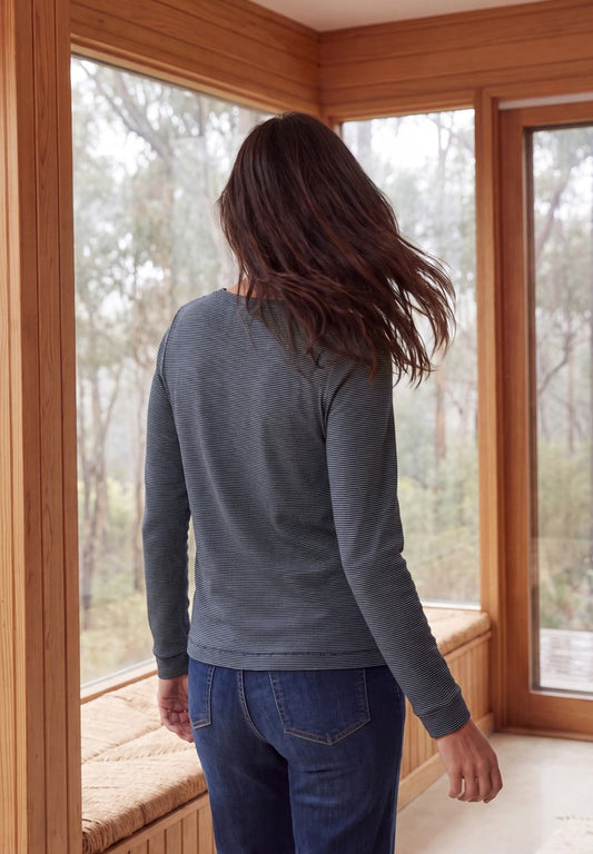 TOS Small Striped Boatneck