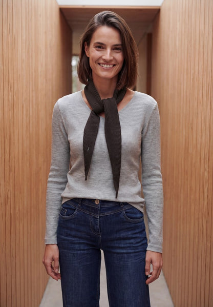 TOS Small Solid Knit Scarf